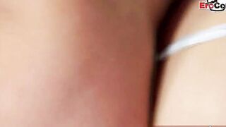 british cute amateur eighteen banged! with natural jugs