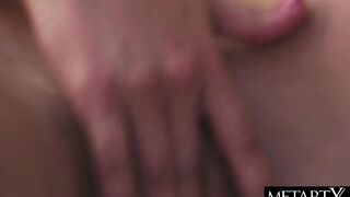 Enjoy her Goddess booty while she fingerbangs her soak vagina avidly