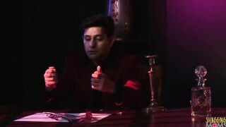Writing a new play is much easier when a big titted maiden blows your penis