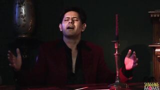 Writing a new play is much easier when a big titted maiden blows your penis