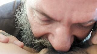 Older Gringo Licks, Eats & Savors Sweet Mexican Twat