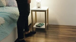 Tiny step daughter Maya Woulfe rough sex with angry stepdad