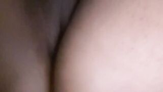 Eighteen plays with messy shaven twat