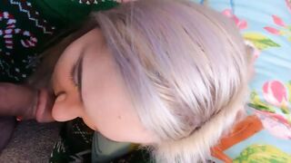 stepsister comes Home for Christmas and Stepbrother Fucks her while Napping inside livingroom