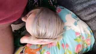 stepsister comes Home for Christmas and Stepbrother Fucks her while Napping inside livingroom