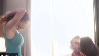 Deeper. Amazing Hottie September & Sofi have Twisted 3-Way
