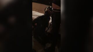 Masked submissive 18 ANAL fever waits for Her Master. -PART two