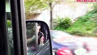 BUMS BUS - Nikky Dream Getting big black dick On The Van