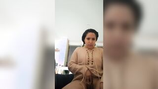 Holding The Moan During Christmas Eve Masturbation