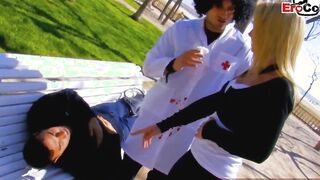 spanish blonde latina mom into 3-way mmf