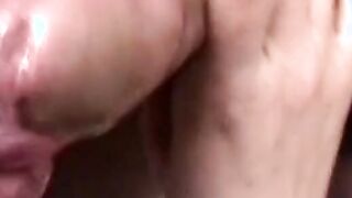 Slutty housewife masturbates and gets butt boned