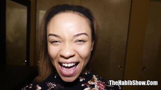 wow ebony n eastern flipina blue eyed freak loves her