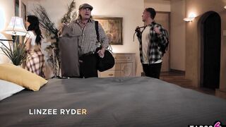 Big boobies stepmom milf Linzee Ryder plowed stepson with stepdad into the same room