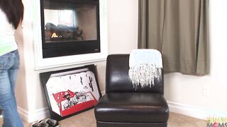 The cougar cleans the house very well but she truly excels at hardcore anal sex