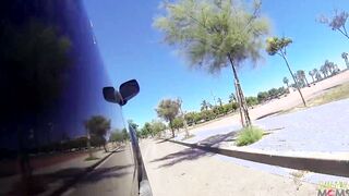 Tattooed ginger gets picked up and taken for a big rides on his long dick