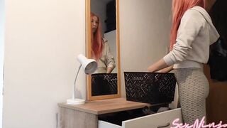 Flashing My Huge Cock next to Step-Cougar
