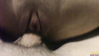 The amateur lovers Enjoying POV sex at their home and then the MILF swallows cum