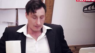 BumsBuero - Roxxy X Gigantic Titted German Secretary Helps Boss with her