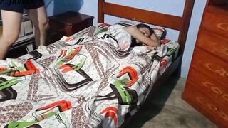 Wake up whore, you must stretched your legs and attend to your male who comes to impregnate you. . She was lying down and I woke her up to pounded her