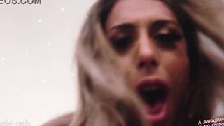 Sucking Off her long jugs and fucking her huge booty at Christmas Night