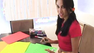 Young Yasmin gets naked off then masturbates