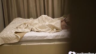 Huge penis obliterates a tight vagina from behind