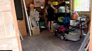 GERMAN milf POUNDED INSIDE THE GARDEN HOUSE