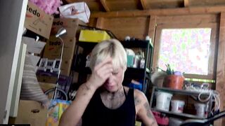 GERMAN milf POUNDED INSIDE THE GARDEN HOUSE