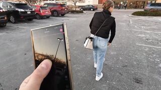 Christmas Sex Toy Test. Using the Lovense Lush three on Alexis Kay inside outdoor and into the bedroom before she gets nailed and a cumshot.