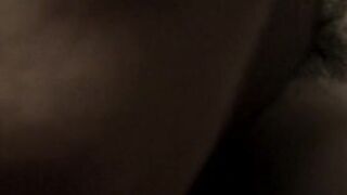 Nice boobies ebony hair amateur honey blows and fucks a fine dick on the sofa