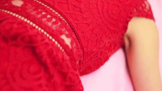 Christmas fellatio, boned and Facial with Step Sister