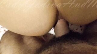 "So you break my booty!" I sit on his penis and he fills my butt with