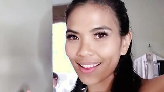 Huge Haired Asian Jada Kai Sucks her Man every Day during Quarantine