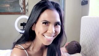Huge Haired Asian Jada Kai Sucks her Man every Day during Quarantine