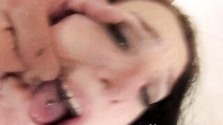 Sensual Beauty gets Double Dicked into Toilet