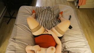 Want 2 men taking their time with me , like this ... Cum four me , on me .
