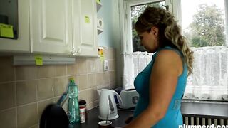 Hungry Jenny Slips A Huge Penis Pump After Tasting some KFC