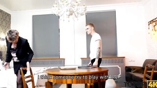 TUTOR4K Literature tutor gladly shares sex experience with new school girl