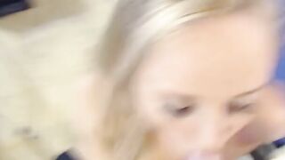 Next door amateur wifey shows sensual cumplay after messy facial on web cam