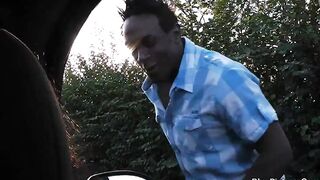 BBW inside red underwear takes ebony dick