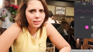 HE CONTROLLS HER BLUETOOTH DILDO INTO THE HARRY POTTER'S PUB| Western dude & Mia Natalia Videos