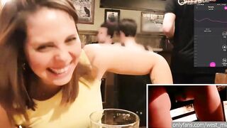 HE CONTROLLS HER BLUETOOTH DILDO INTO THE HARRY POTTER'S PUB| Western dude & Mia Natalia Videos