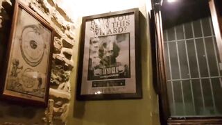HE CONTROLLS HER BLUETOOTH DILDO INTO THE HARRY POTTER'S PUB| Western dude & Mia Natalia Videos