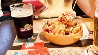 HE CONTROLLS HER BLUETOOTH DILDO INTO THE HARRY POTTER'S PUB| Western dude & Mia Natalia Videos