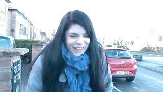 Hot Lucia Love pee public