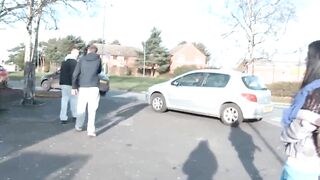 Hot Lucia Love pee public