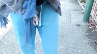 Hot Lucia Love pee public