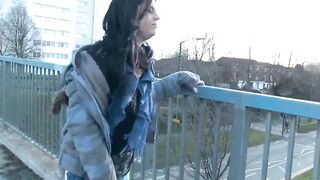 Hot Lucia Love pee public