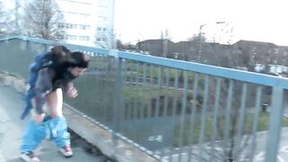 Hot Lucia Love pee public