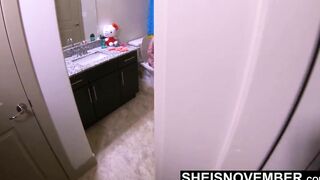 HD Msnovember Violently Attacked Standing Doggy Style, I Caught My African Step Duaghter On The Commode & Nailed Her Little Snatch Raw NoCondom, Hurting Her Huge Ass Rough Inside Hello Kitty Booty Flap Pajamas Inside The Toilet on Sheisnovember